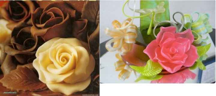 Rosa de caramelo