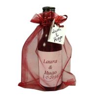 Presentar botellita de vino y queso - 3