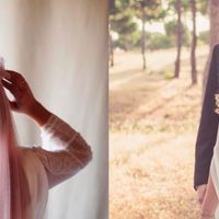 Velo de novia - rosa