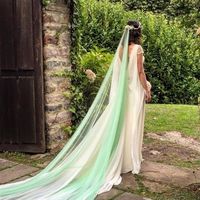 Velo de novia - verde