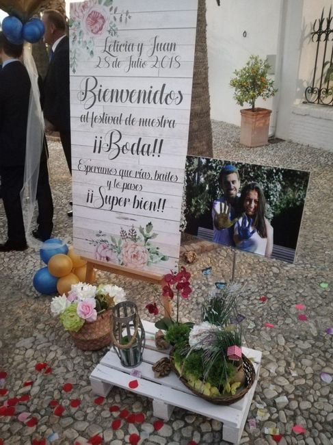 cartel de bienvenida