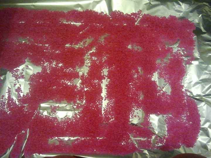 arroz teñido
