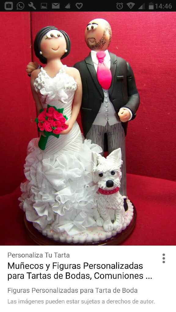 Muñecos tarta con mascota - 1