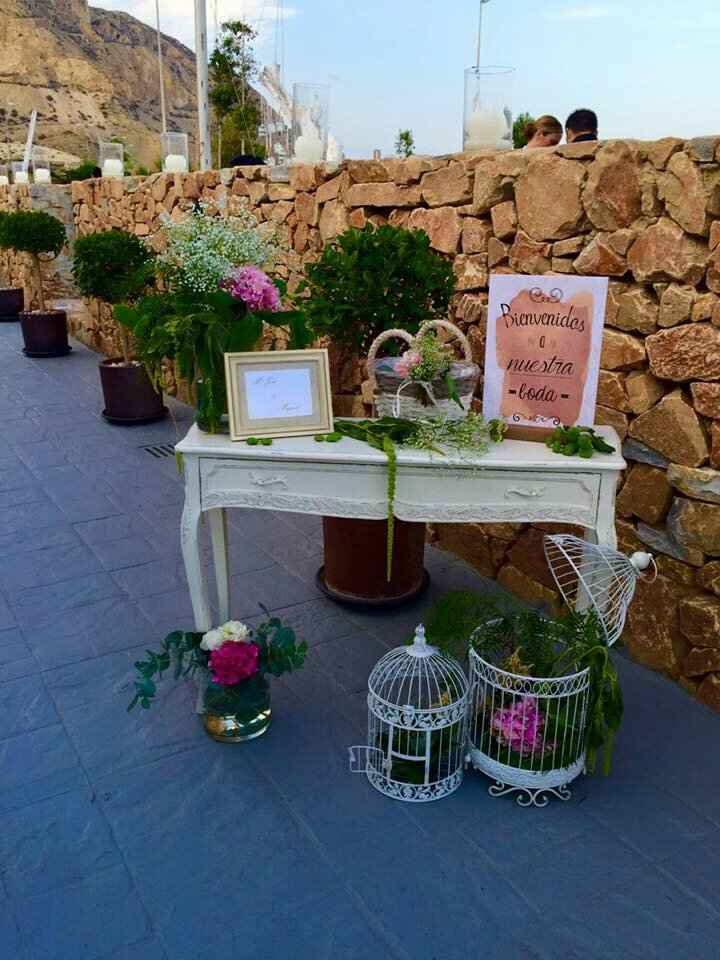 Mi cartel" bienvenidos a mi boda" hecho por mí - 1