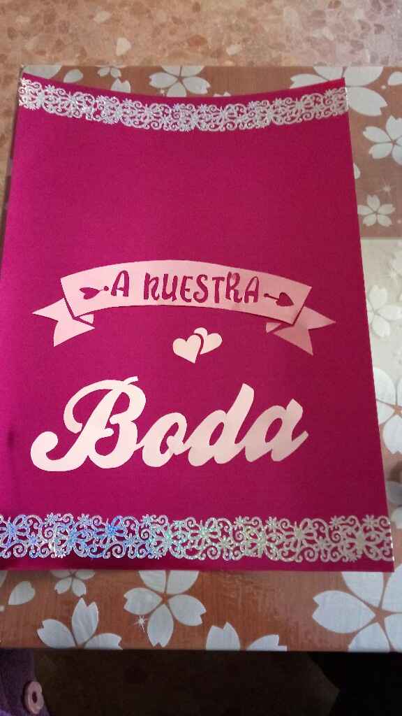 Mi cartel" bienvenidos a mi boda" hecho por mí - 5