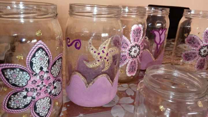 Mis botes decorados... donde ponerlos? - 2