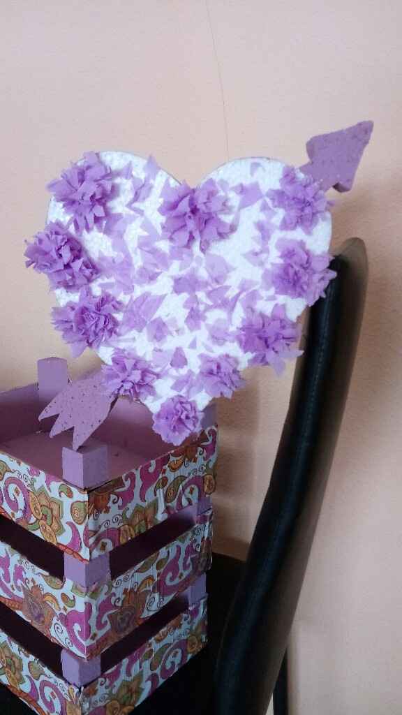 Cajitas de fresa y corazón de corcho para la candy bar - 2