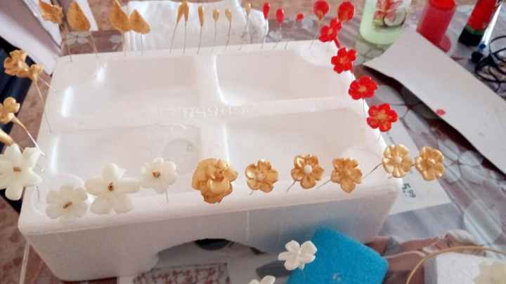 Tocado porcelana fria hecho por mi. - 5