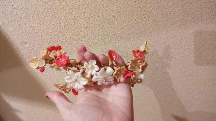 Tocado porcelana fria hecho por mi. - 11