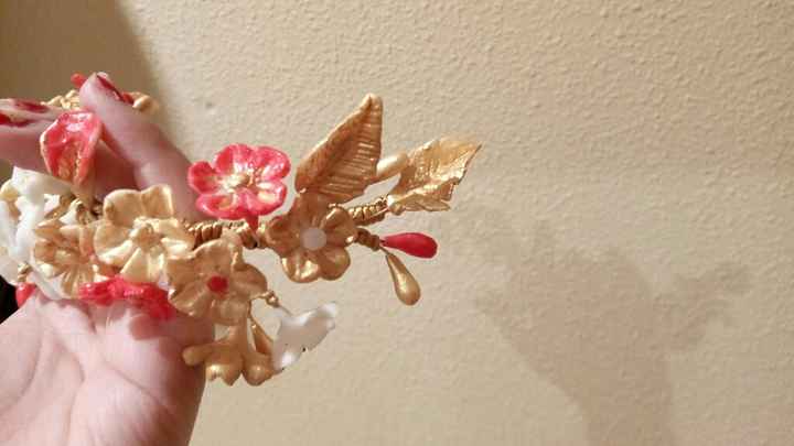 Tocado porcelana fria hecho por mi. - 12