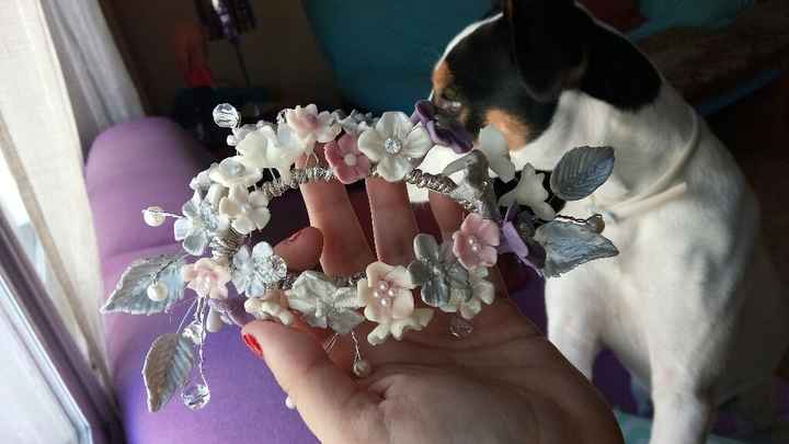 Tocado porcelana hecho por mi - 5