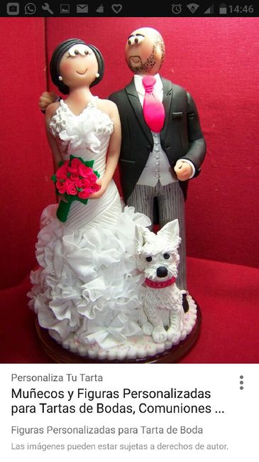 Muñecos tarta con mascota - 1