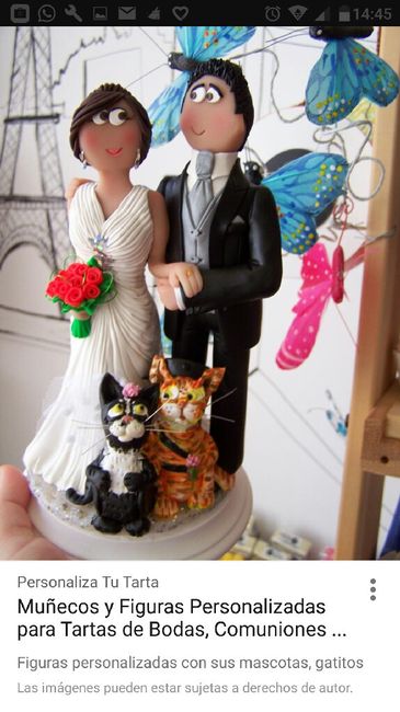 Muñecos tarta con mascota - 2