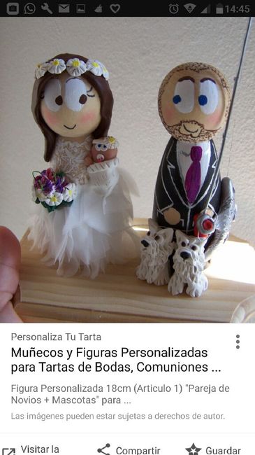 Muñecos tarta con mascota - 4
