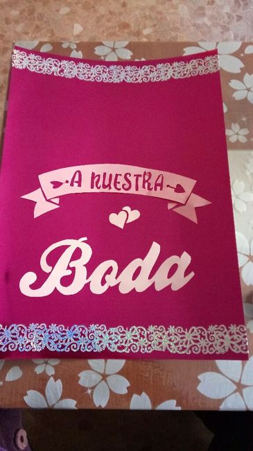 Mi cartel" bienvenidos a mi boda" hecho por mí - 5