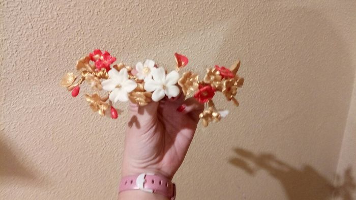 Tocado porcelana fria hecho por mi. - 10