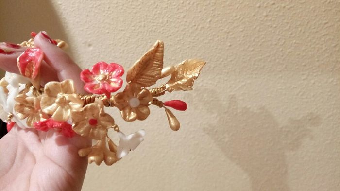 Tocado porcelana fria hecho por mi. - 12