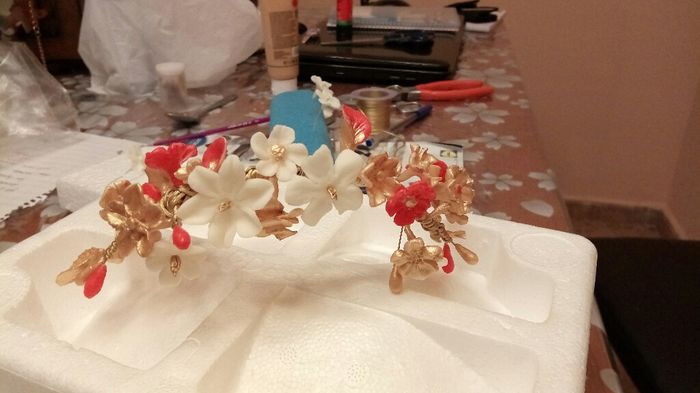 Tocado porcelana fria hecho por mi. - 13