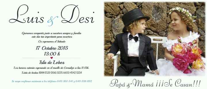 Me enseñais vuestras invitaciones? - 1