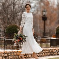 Vestido novia boda civil en Barcelona - 1