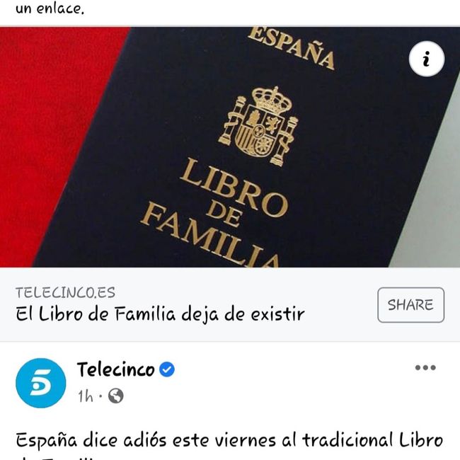 Libro de familia, deja de existir 1