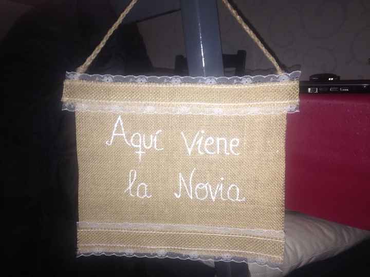 Cartel aqui llega la novia - 1
