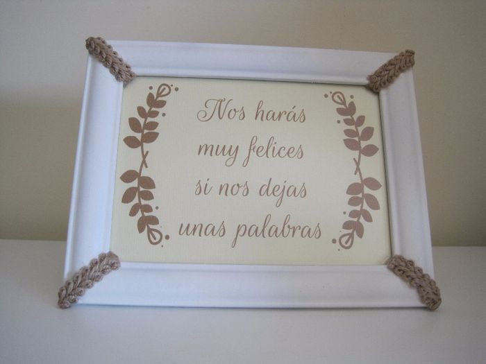 Marco mesa de firmas