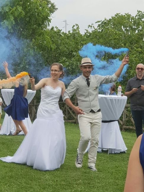 Humo de colores en mi boda!! 2