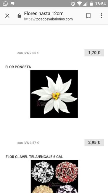  Flores para el pelo "años 40" para una invitada - 2