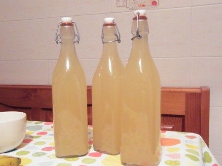 Botellas champán de  sauco ecológico casero