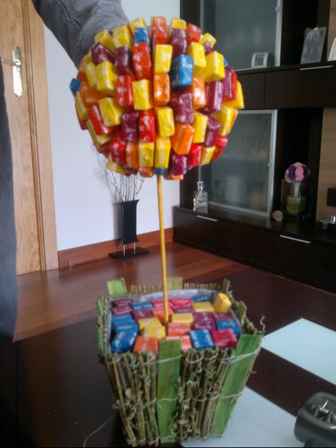 mi arbol de sugus para la mesa Candy