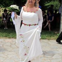mi vestido y mis zapatos verdes