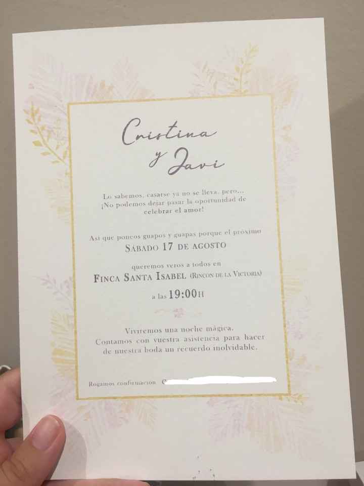 Invitaciones con dibujo personalizado - 2