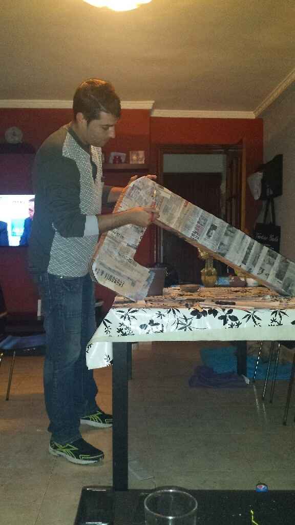 Mis letras gigantes exas x nosotros y cesta para los petalos - 5