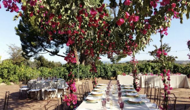 Buganvillas como tema de una boda - 16