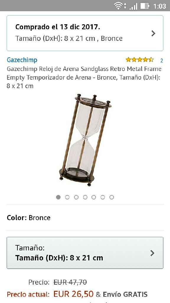 Reloj de arena para ceremonia de la arena - 1