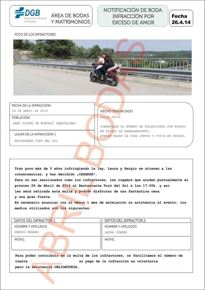 MI INVITACION SUPER ORIGINAL 