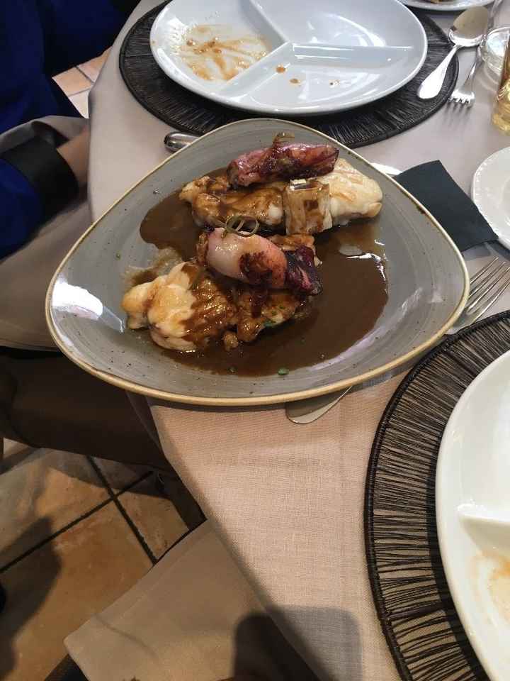 Rape en salsa vizcaína