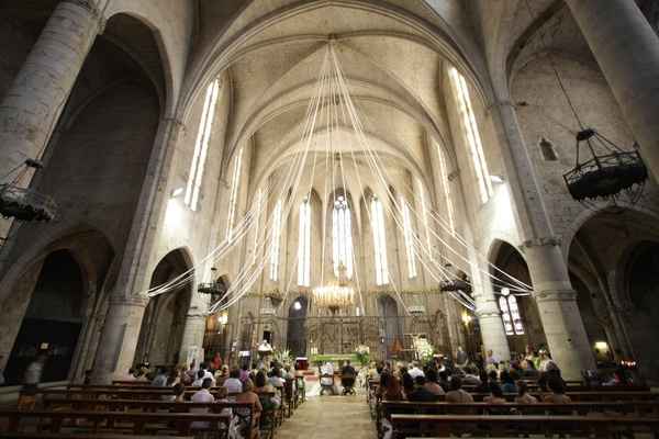 en la iglesia