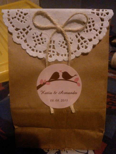 Bolsitas de recuerdos para los invitados