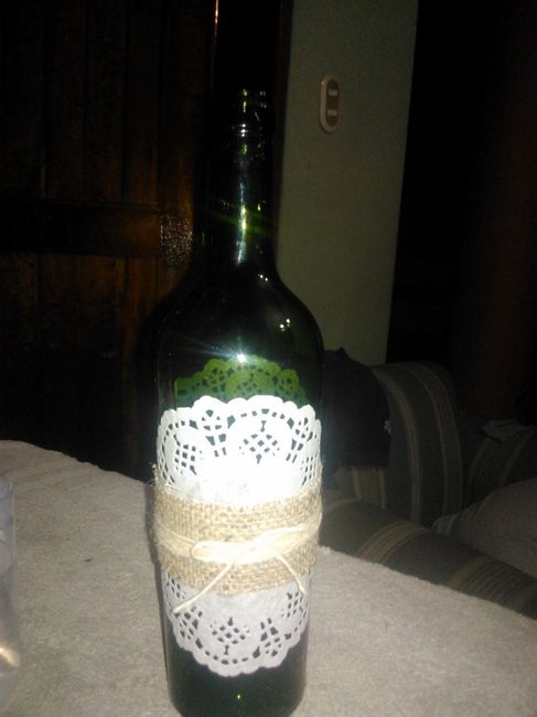 Modelo de las botellas que usaré como floreros en toda la decoración