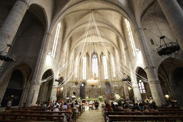 en la iglesia