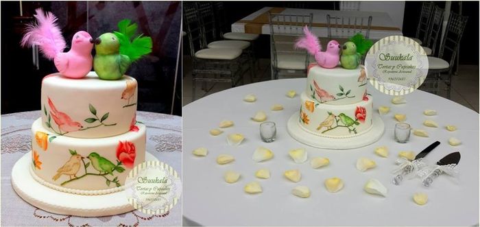 Torta diseño de pajaritos