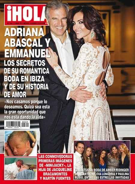 Adriana Abascal en su boda vestida por Lorenzo Caprile