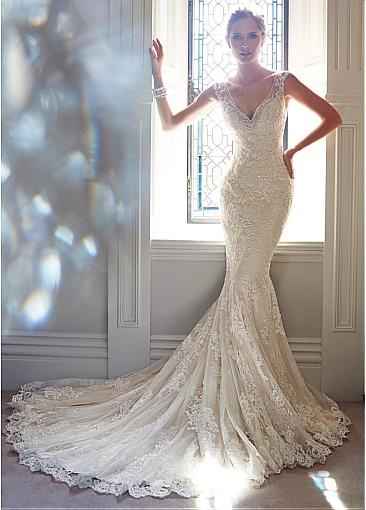 Vestido de novia corte sirena