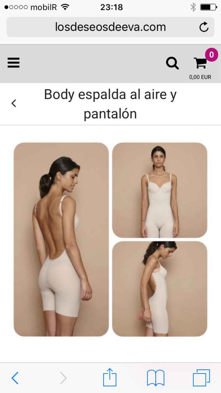 Ropa interior espalda al aire con vestido de sirena - 1