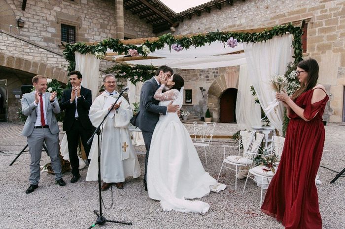 El beso de marido y mujer!