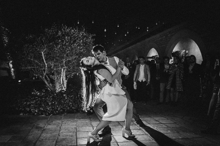 Primer baile, tango por una cabeza (Segundo vestido de Alba Minguella)