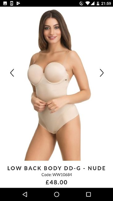 Body espalda baja para novias de todas las tallas 2