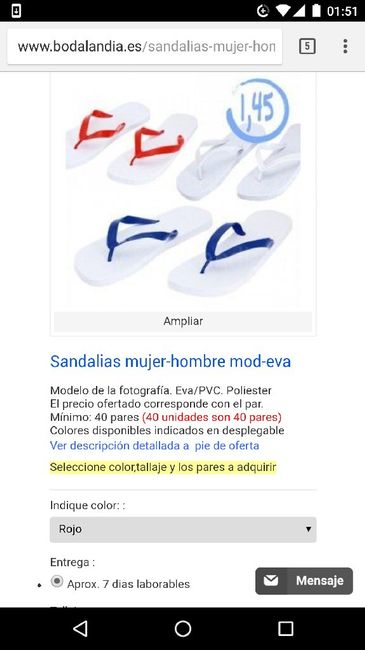  Alpargatas o chanclas - 1